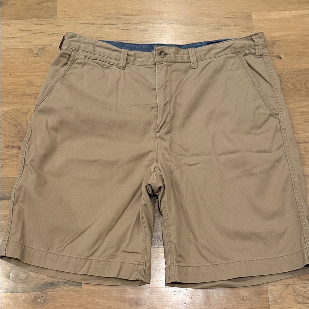 Ralph Lauren Men's Tan Flat Front Shorts